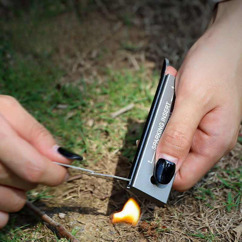 Magnesium Fire Starter - Wasserdichtes Magnesium-Feuerstein- und Stahlstab-Überlebens-Feueranzünder-Set – unverzichtbare