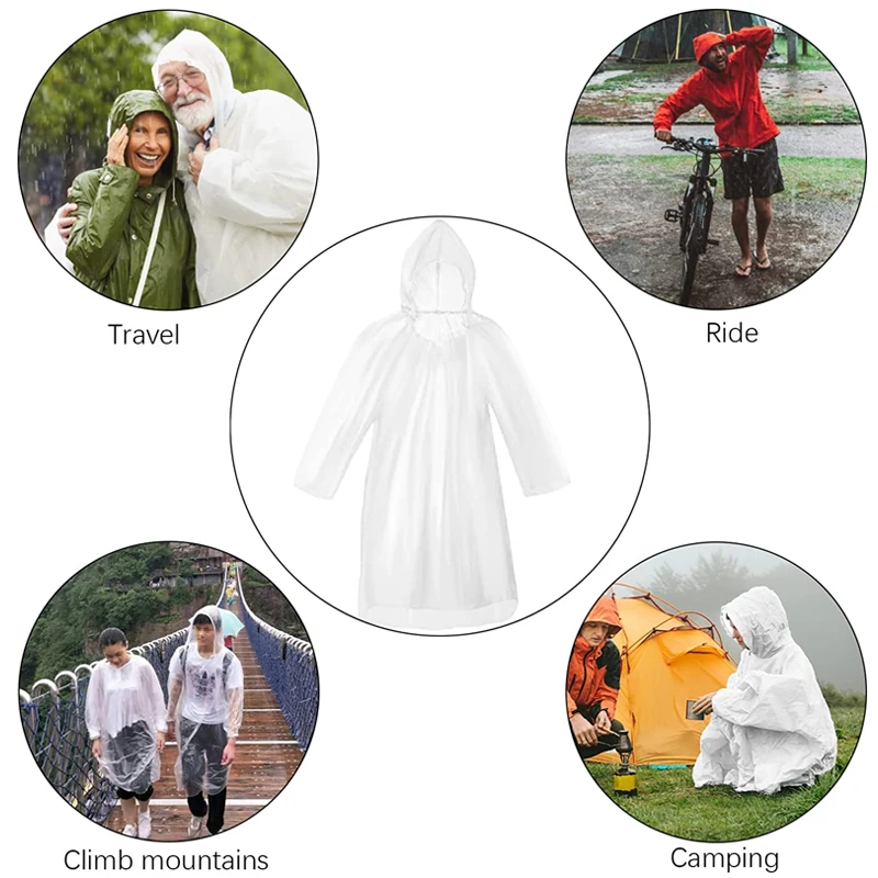 6 Stück Einweg-Regenmantel, wa – Emergency Poncho Rain Bewertung und Preis